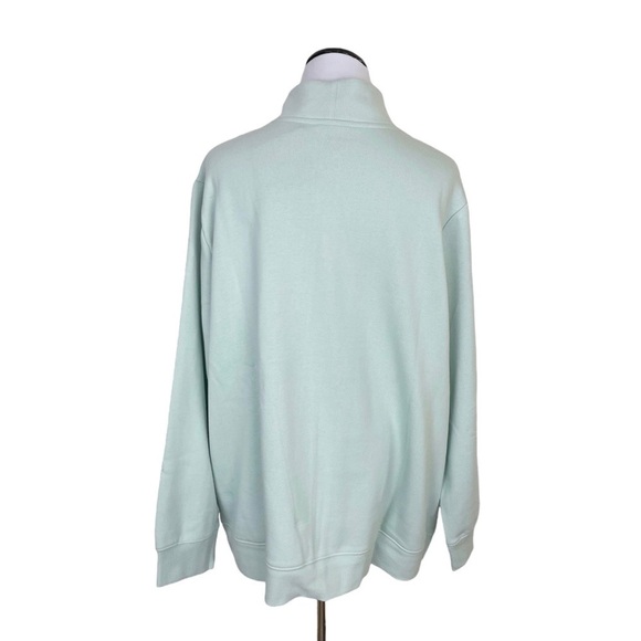 Ava & Viv Full Zip Fleece Sweatshirt With Pockets Mint Size 1X - Picture 4 of 7